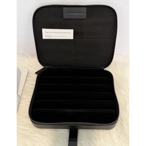 Von Holzhausen Watch Band Portfolio for Apple Zipper Case Leather Black - Picture 11 of 15